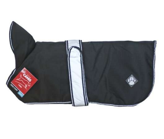 2 in 1 Dog Coat - 50 cm svart
