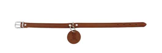 Aalborg Halsband i Oxläder - Cognac / 32 cm