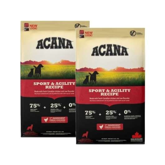 Acana Dog Sport & Agility 2x11,4 kg
