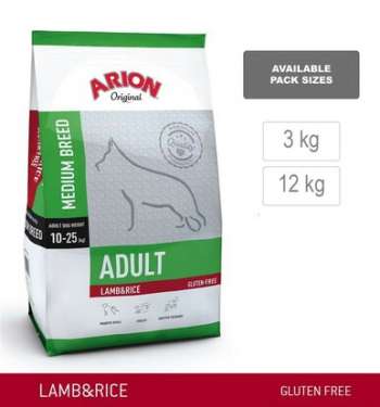 Adult Medium Breed Lamm & Ris - 12 kg