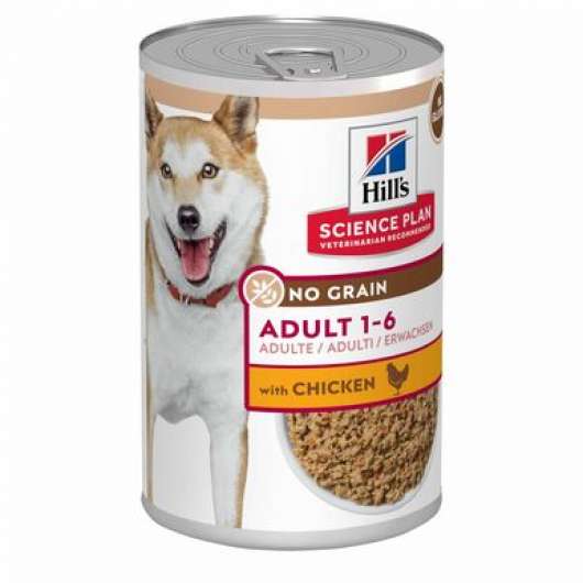 Adult No Grain Hundfoder med Kyckling - 12 x 363 g