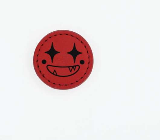Adventurous Monster Badge till Konny Collar - One Size / Red