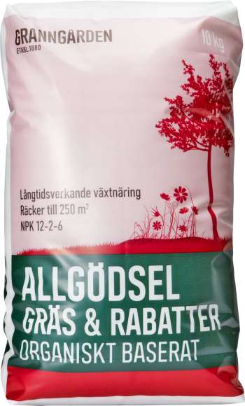 Allgödsel Granngården Gräs & Rabatter, 10 kg