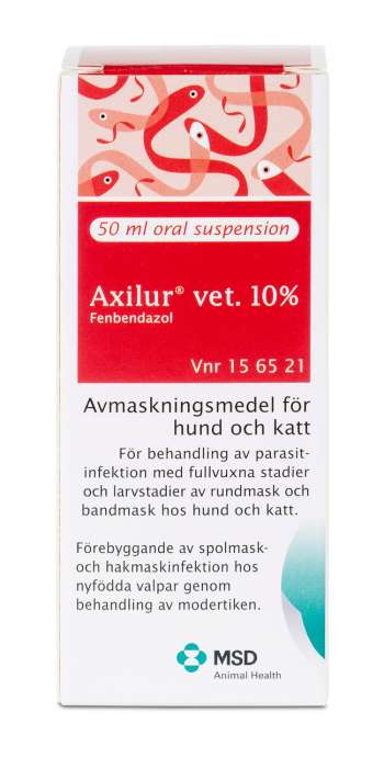 Axilur® vet. Oral Suspension 10%, för Hund/Katt - 1 st x 50 ml/frp