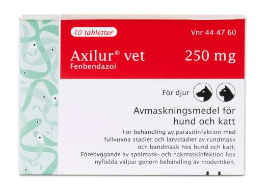 Axilur® vet. Tablett 250 g, för Hund/Katt - 1 x 10 st/frp