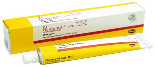 Banminth® vet. Oral pasta 2,2%, för Hund - 1 st tub/frp