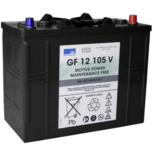 Batteri 105Ah 12V gel