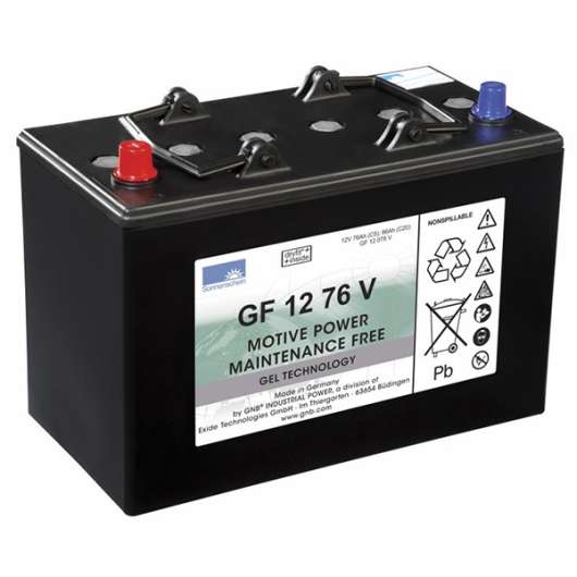 Batteri 76Ah 12V gel