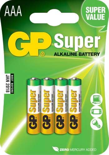 Batteri GP Alkaline Super LR03, AAA