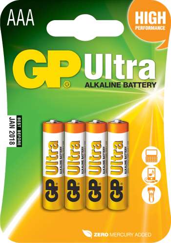 Batteri GP Alkaline Ultra LR03, AAA