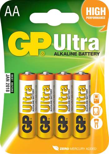 Batteri GP Alkaline Ultra LR06, AA