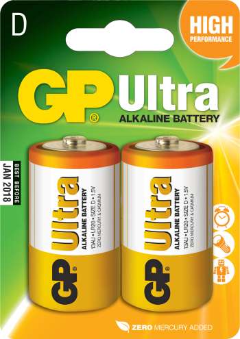 Batteri GP Alkaline Ultra LR20, D
