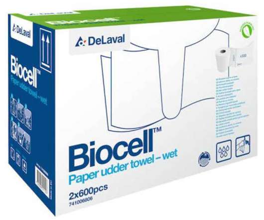 Biocell 10 rullar, fuktad juverduk DeLaval