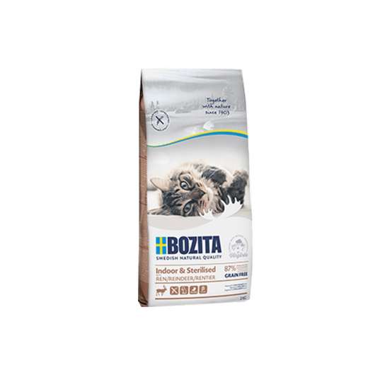 Bozita Indoor & Sterilised Grain free Reindeer (2 kg)