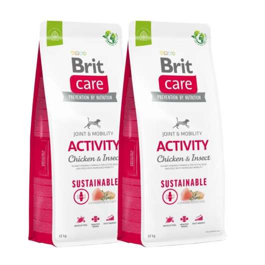 Brit Care Dog Adult Activity Sustainable Chicken & Insect 2x12 kg