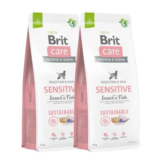 Brit Care Dog Adult Sensitive Sustainable Insect & Fish 2x12 kg