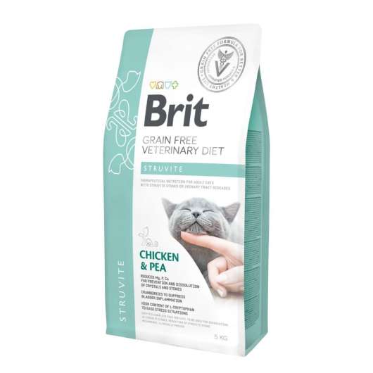 Brit Veterinary Diet Cat  Struvite Grain Free (5 kg)