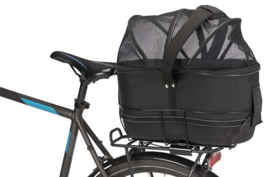 Cykelkorg och transportväska 2-i-1 (för smala pakethållare)