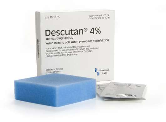 Descutan®. 4%, Hemtvätt, Kutant bruk. - (4 x 10 ml) + (4 x 15 ml)
