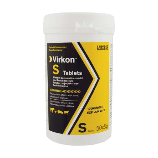 Desinfektionsmedel Virkon S Tabletter 50x5 G