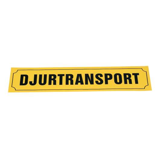 Djurtransportskylt 90x20 Cm Stor
