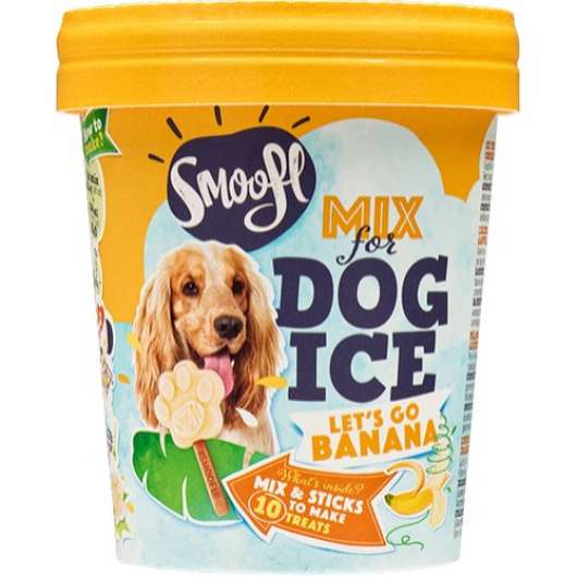 Dog Ice Mix med Banan - Glassmix med Banan