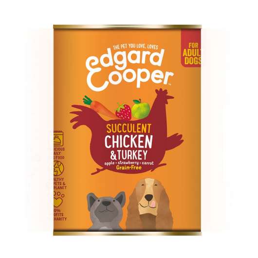 Edgard & Cooper Dog Kyckling & Kalkon (400 g)