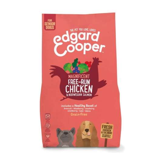 Edgard & Cooper Dog Senior Grain-Free Kyckling & Lax (2,5 kg)