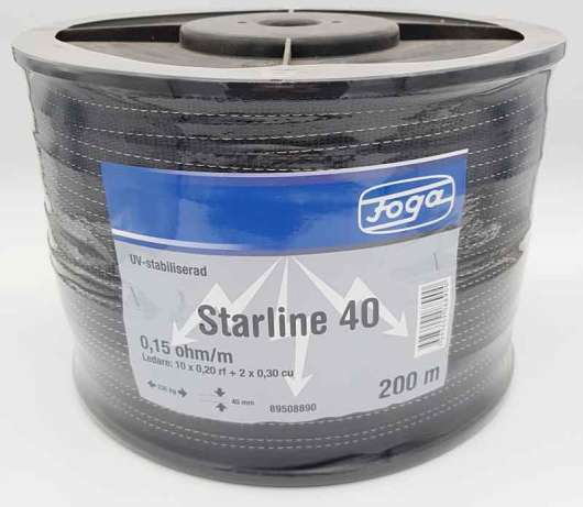 Elband Starline 40mm 200m Svart. Foga