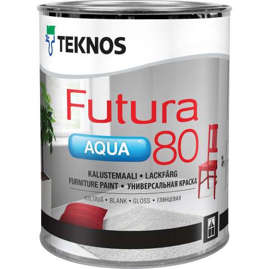 Färg Futura Aqua 80 Bas 1, 0,9 l