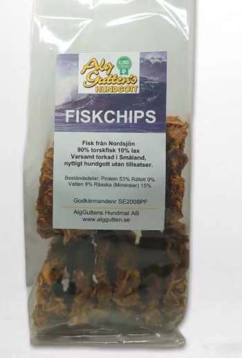 Fiskchips/Spröda Belöningskex, från Nordsjön - 100 g