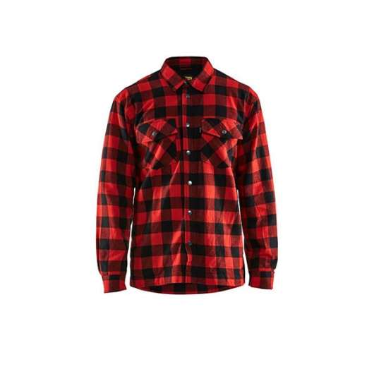 Flanellskjorta Blåkläder 5699 Röd/svart Strl L