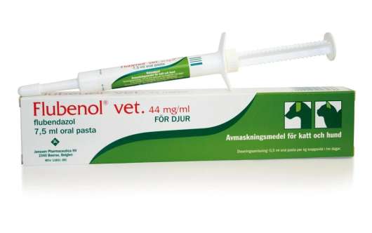 Flubenol® vet. Oral pasta 44 mg/ml, för Hund/Katt - 1 st tub/frp