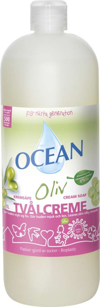 Flytande tvål Ocean Oliv Mild, 1 l