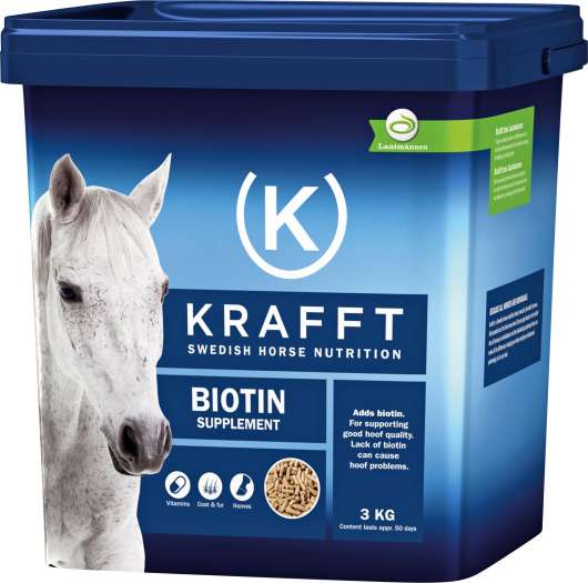 Fodertillskott Krafft Biotin, 3 kg