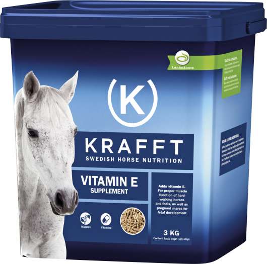 Fodertillskott Krafft Vitamin E, 3 kg