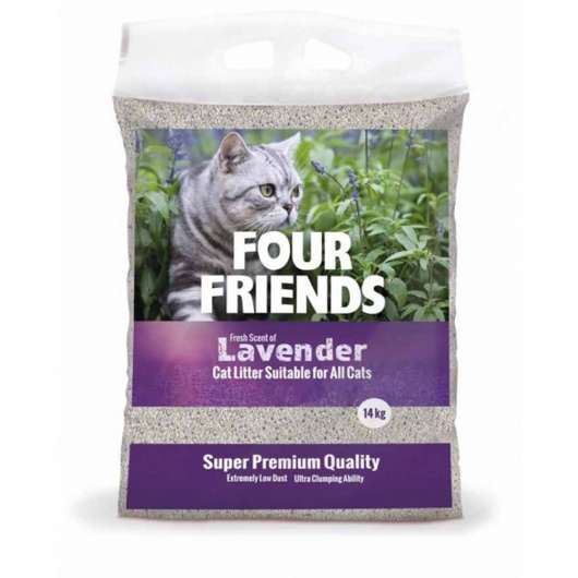 FourFriends Lavendel Kattsand 14 kg