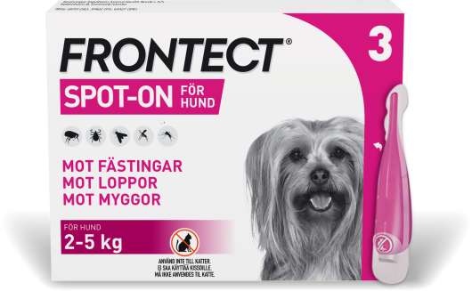 Frontect Spot-On Lösning Hund XS 33,8 mg/252,4 mg 3 x 0,5 ml - Spot-on applikator, 3 st (3 x 0.5 ml)
