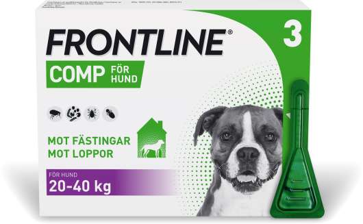 Frontline Comp - Spot on Lösning för Hund L 268 mg/241,2 mg 3 x 2,68 ml - Endospipetter, 3 st (3 x 2,68 ml)
