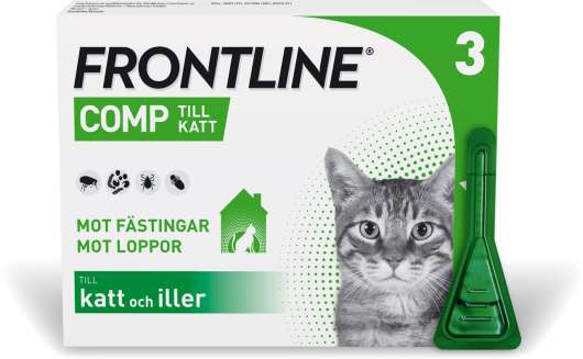 Frontline Comp - Spot on Lösning för Katt 50 mg/60 mg 3 x 0,5 ml - 3 x 0,5