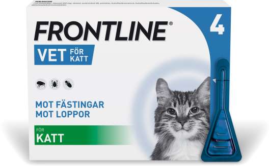 Frontline Vet - Spot-on Lösning för Katt 100 mg/ml 4 x 0,5 ml - Pipetter, 4 x 0,5 ml