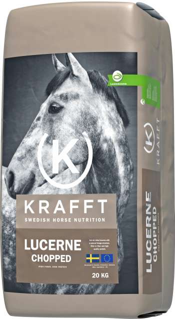 Hästfoder Krafft Lucerne Chopped, 20 kg