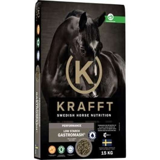 Hästfoder Krafft Performance Low Starch Gastromash 15 kg