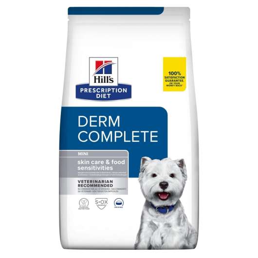 Hill's Prescription Diet Canine Derm Complete Skin Care & Food Sensitivities Mini (1 kg)