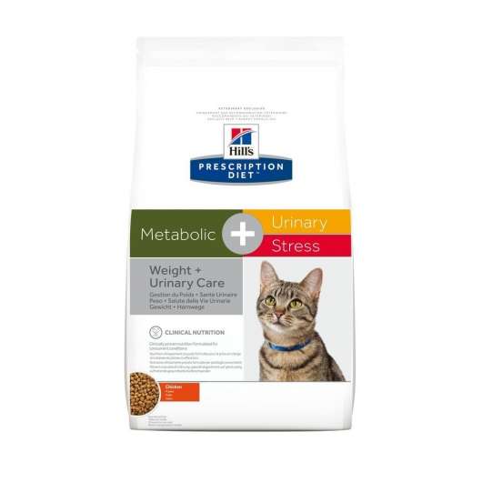 Hill's Prescription Diet Feline Metabolic + Urinary Stress Weight + Urinary Care Chicken (4 kg)