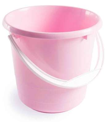 Hink 5 Liter plast matt rosa