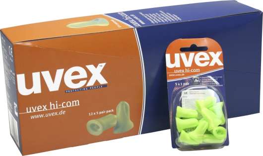 Hörselproppar uvex Hi-Com, 5-pack