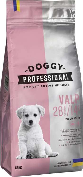 Hundfoder Doggy Professional Valp, 18 kg