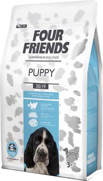 Hundfoder Four Friends Puppy, 3 kg