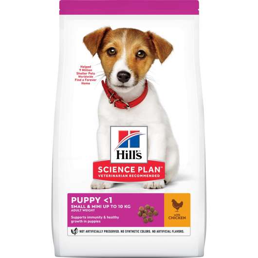 Hundfoder Hills Science Plan Puppy Small and Mini Chicken, 1,5 kg